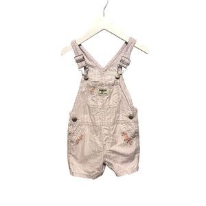 ⭐️ 5/$30 Oshkosh B’Gosh Kids Floral Embroidered Short Overalls size 2T